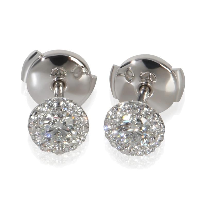 Tiffany & Co. Platinum Diamond Soleste Earrings - 2