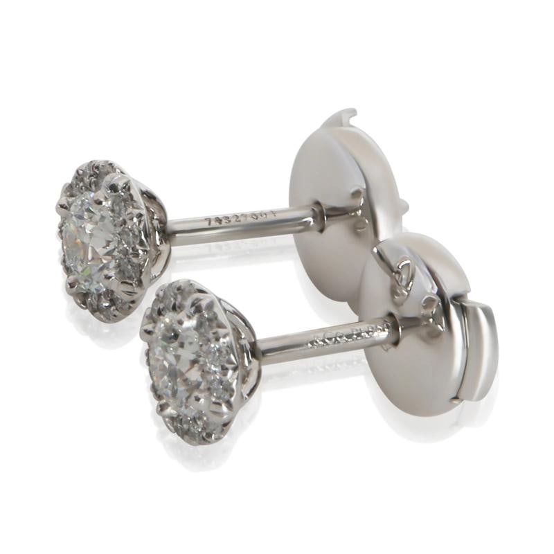 Tiffany & Co. Platinum Diamond Soleste Earrings - 3