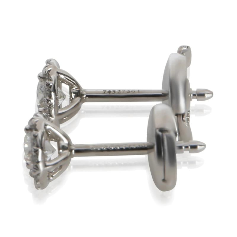 Tiffany & Co. Platinum Diamond Soleste Earrings - 4