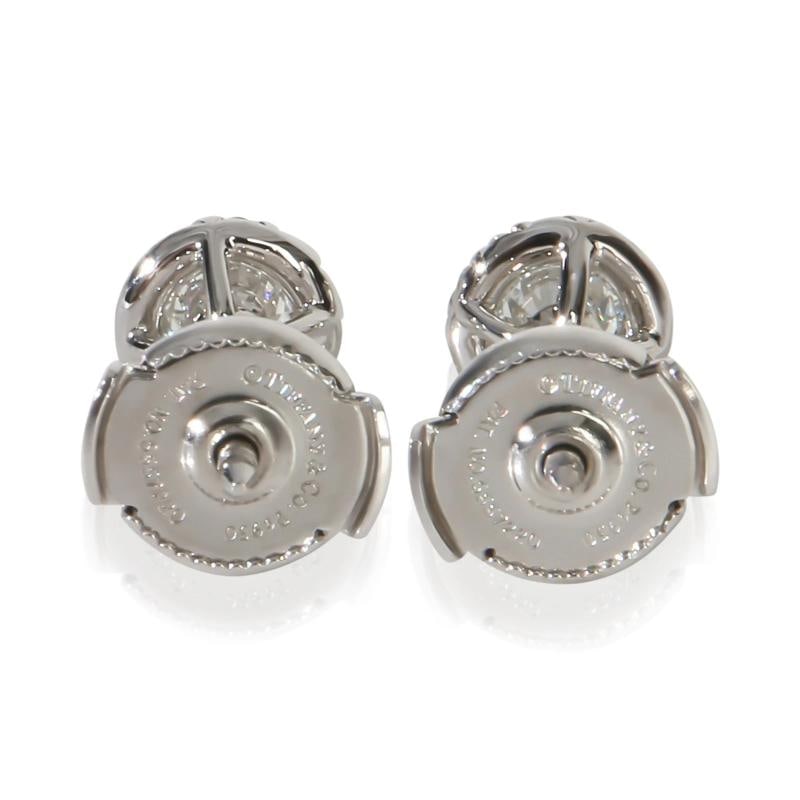 Tiffany & Co. Platinum Diamond Soleste Earrings - 5