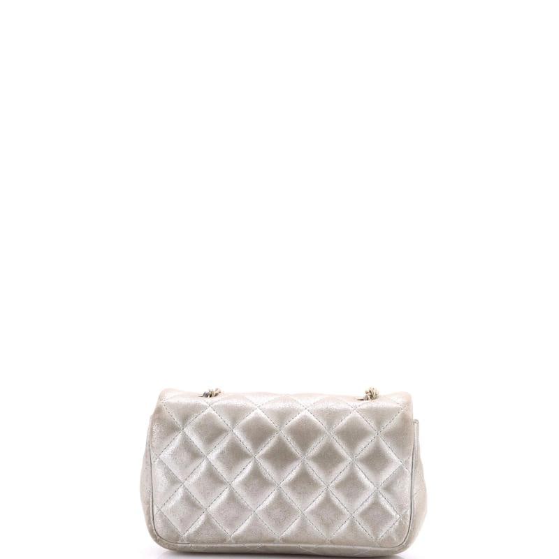 Chanel Classic Single Flap Bag Quilted Iridescent Calfskin Extra Mini - 3