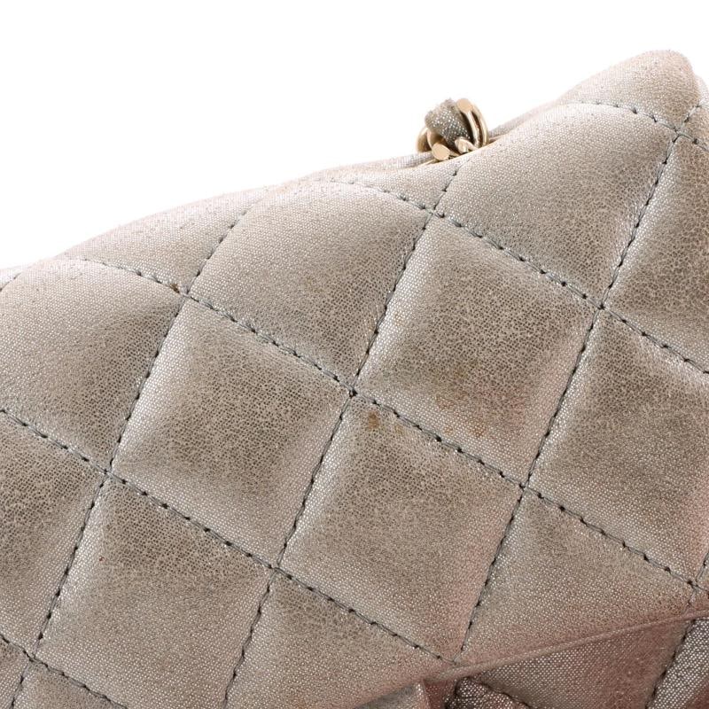 Chanel Classic Single Flap Bag Quilted Iridescent Calfskin Extra Mini - 6