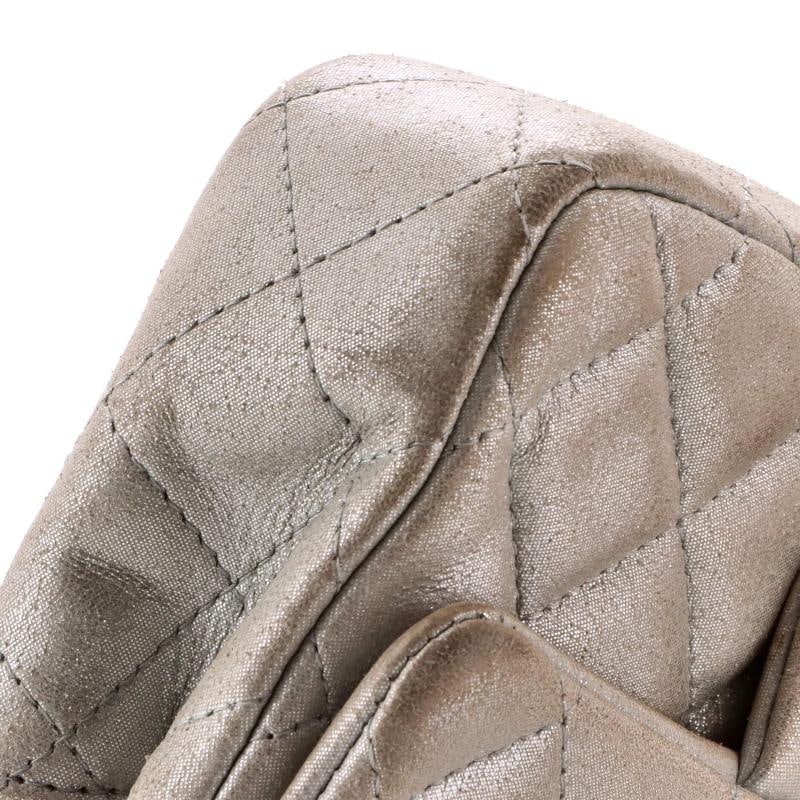 Chanel Classic Single Flap Bag Quilted Iridescent Calfskin Extra Mini - 8
