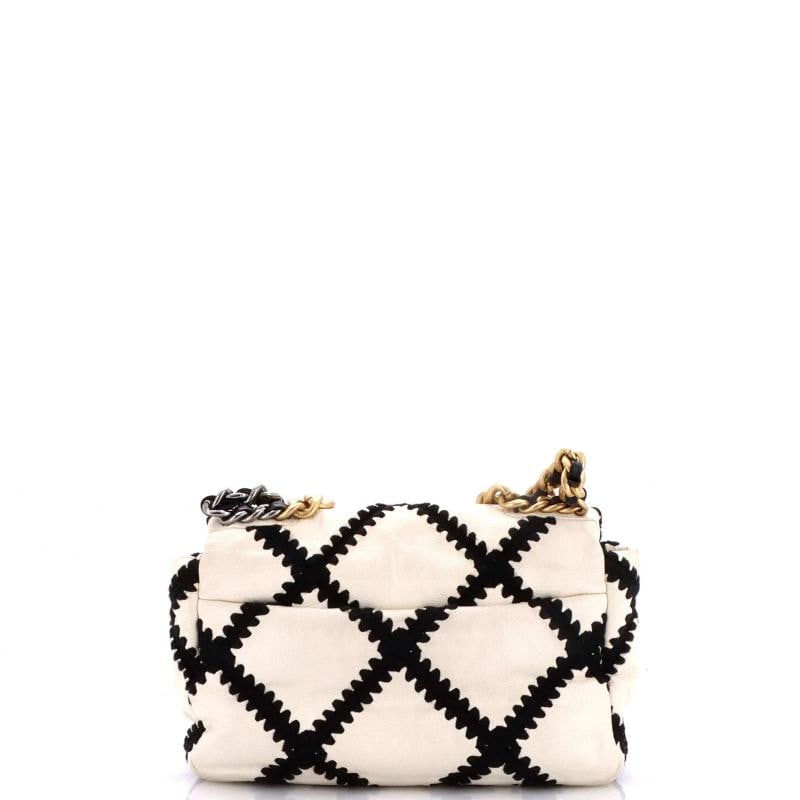 Chanel 19 Flap Bag Crochet Quilted Calfskin Medium - 4