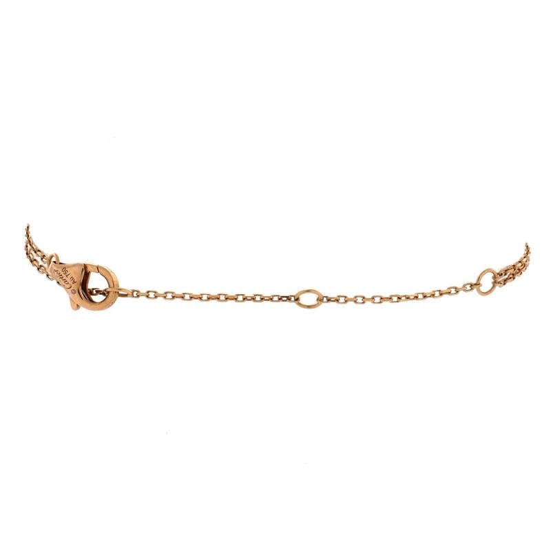 Cartier Trinity Chain Bracelet 18K Tricolor Gold and Diamonds - 2