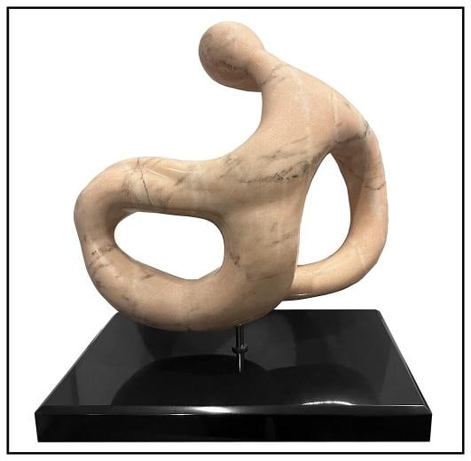 Anthony Quinn Original Hand Carved Marble Sculpture Signed - 4