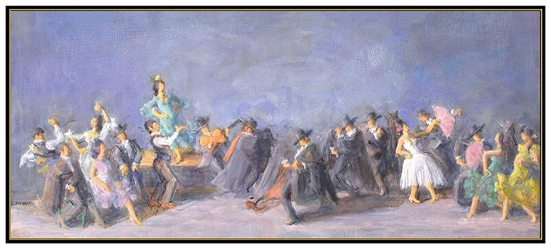 Lee Jackson Large Original Dance Ballet Figurative Painting On Board Signed Art - 3
