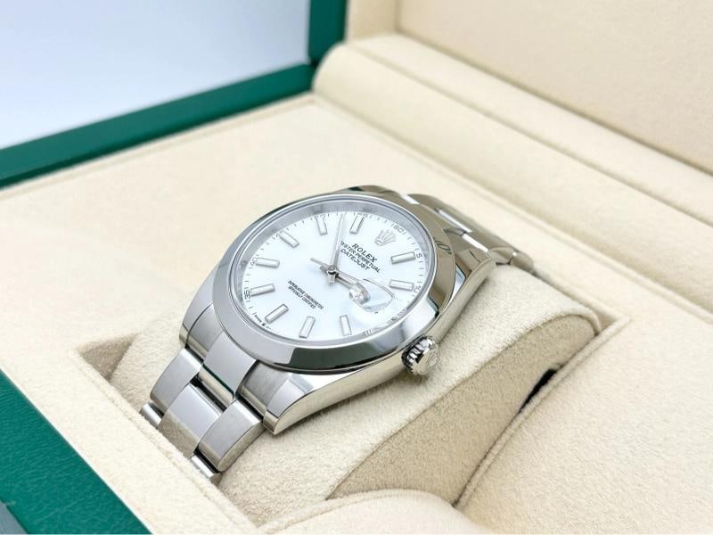 2023 Rolex Datejust 41 126300 White Dial Stainless Steel Box Paper - 4