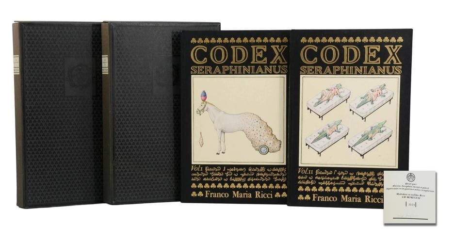 Codex Seraphinianus ~ SIGNED by LUIGI SERAFINI ~ Limited First Edition 1st 1981: Author: Serafini, Luigi,Country of Origin: United States of America,Publisher: Franco Maria Ricci,Year Printed: 1981,Special Attributes: 1st Edition, Signed,Original/Facsimile: Original