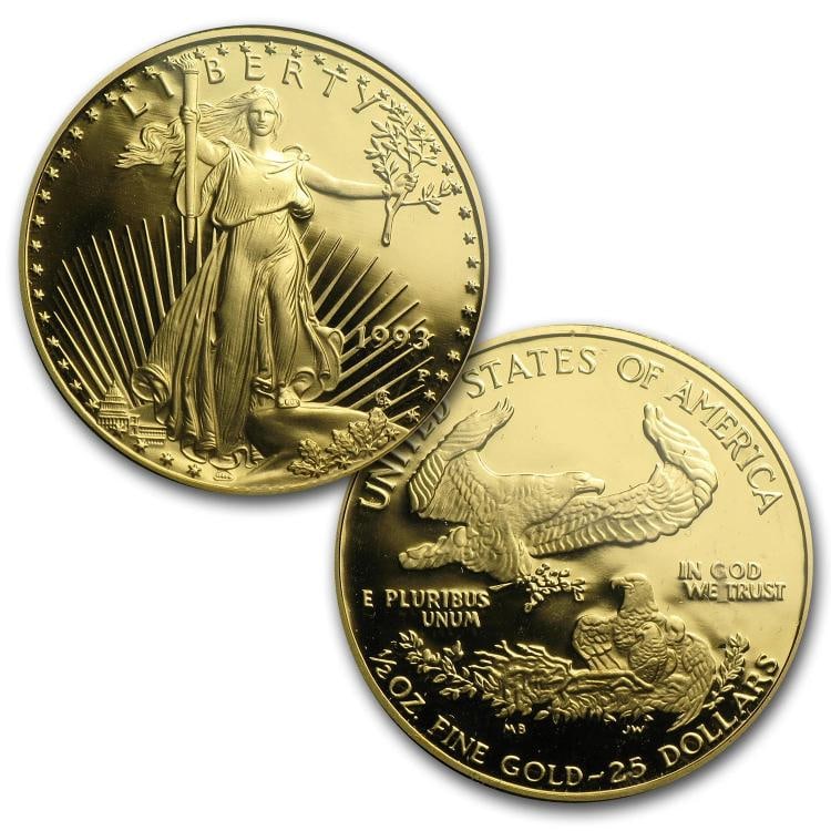 1993 5-Coin Proof Gold & Silver Philadelphia Set - 5