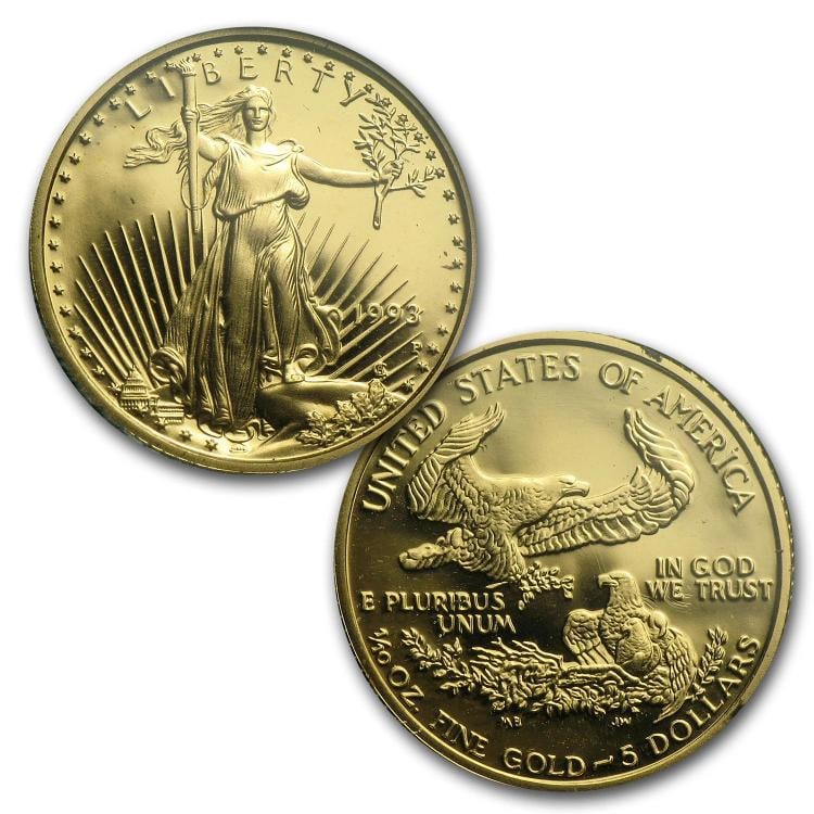 1993 5-Coin Proof Gold & Silver Philadelphia Set - 7