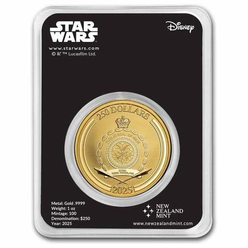 2025 Niue 1 oz Gold $250 Star Wars: Princess Leia Bullion Coin - 2