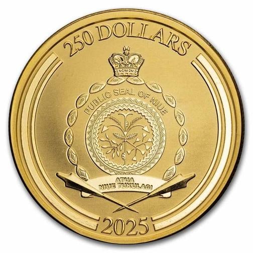2025 Niue 1 oz Gold $250 Star Wars: Princess Leia Bullion Coin - 4