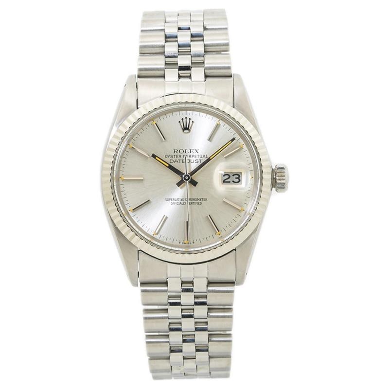 Rolex Datejust 16014 Jubilee SS Auto Silver Dial Men Watch 36mm - 5