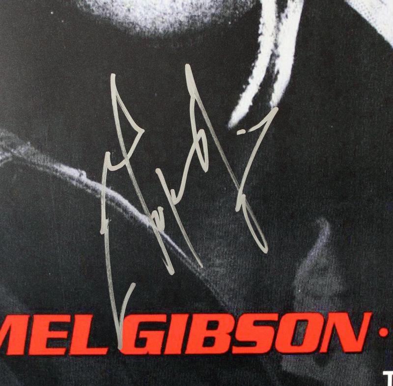 Mel Gibson Lethal Weapon Authentic Signed 27x40 Poster Autographed BAS - 2