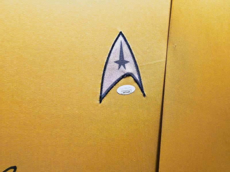 Star Trek William Shatner Signed Framed Gold Uniform Jersey JSA - 4