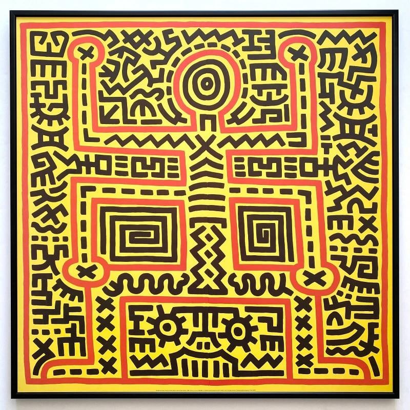 KEITH HARING ESTATE RARE 1999 POP ART FRAMED LITHO PRINT POSTER 1983~( 36 1/4" W X 36 1/4" H X 1"...: Condition: Used,Country of Origin: Italy,Size: Large,Artist: Keith Haring,Framing: Framed,Style: Abstract, Pop Art, Postmodernism,Material: Paper,Theme: Art, Graffiti,Type: Poster,Title: " UNTITLED ",