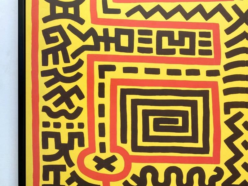 KEITH HARING ESTATE RARE 1999 POP ART FRAMED LITHO PRINT POSTER 1983~( 36 1/4" W X 36 1/4" H X 1"... - 5