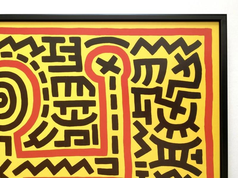 KEITH HARING ESTATE RARE 1999 POP ART FRAMED LITHO PRINT POSTER 1983~( 36 1/4" W X 36 1/4" H X 1"... - 8