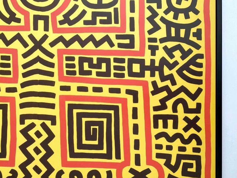 KEITH HARING ESTATE RARE 1999 POP ART FRAMED LITHO PRINT POSTER 1983~( 36 1/4" W X 36 1/4" H X 1"... - 9