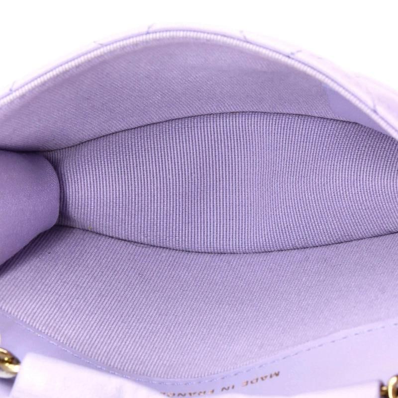 Chanel Bow Strap Card Holder on Chain Quilted Lambskin - 6