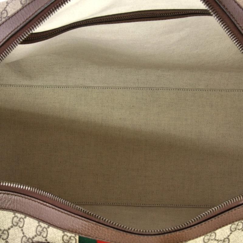 Gucci Savoy Web Convertible Duffle Bag GG Coated Canvas Large - 5