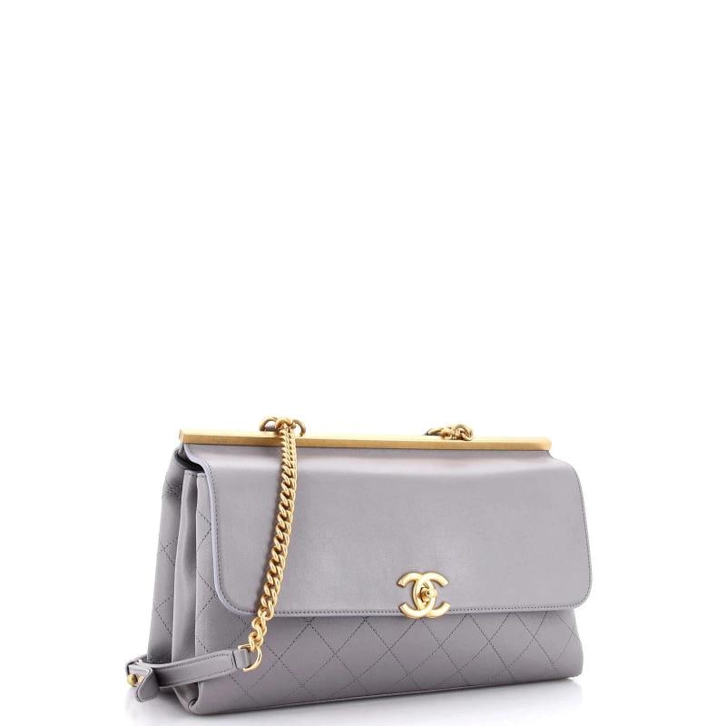 Chanel Coco Luxe Top Handle Bag Quilted Lambskin Large - 2