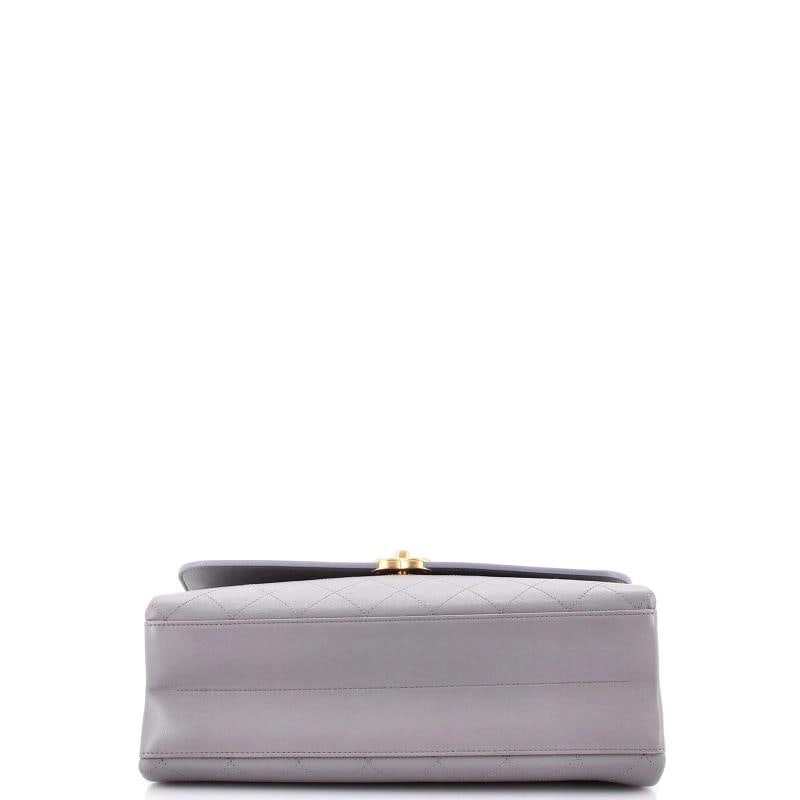 Chanel Coco Luxe Top Handle Bag Quilted Lambskin Large - 4