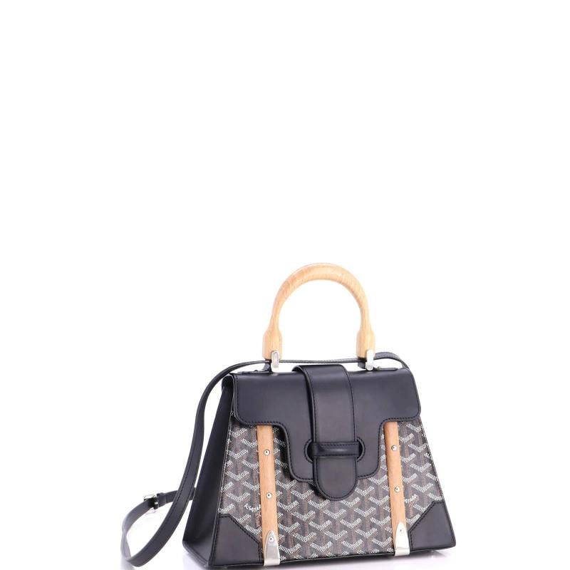 Goyard Saigon Top Handle Bag Coated Canvas with Leather PM - 2
