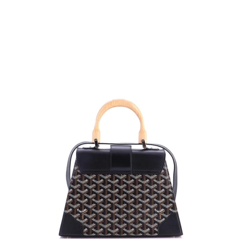 Goyard Saigon Top Handle Bag Coated Canvas with Leather PM - 3