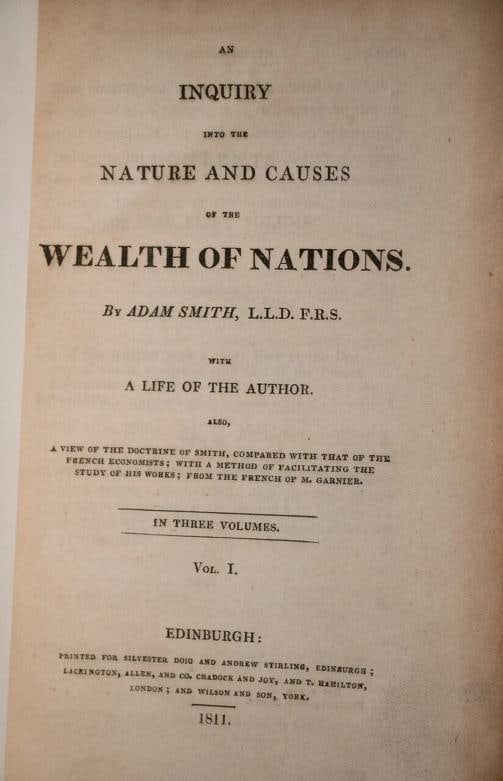 1811 Adam Smith / Inquiry Into The Nature And Causes Of The Wealth Of Nations - 8