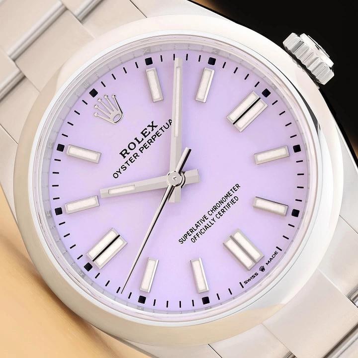 2026 CARD ROLEX OYSTER PERPETUAL 41MM 134300 LAVENDER STEEL OYSTER BAND WATCH: Condition: New without box or papers: This item is brand new and has never been worn, but is missing the original packaging, such as the box or warranty papers. The item