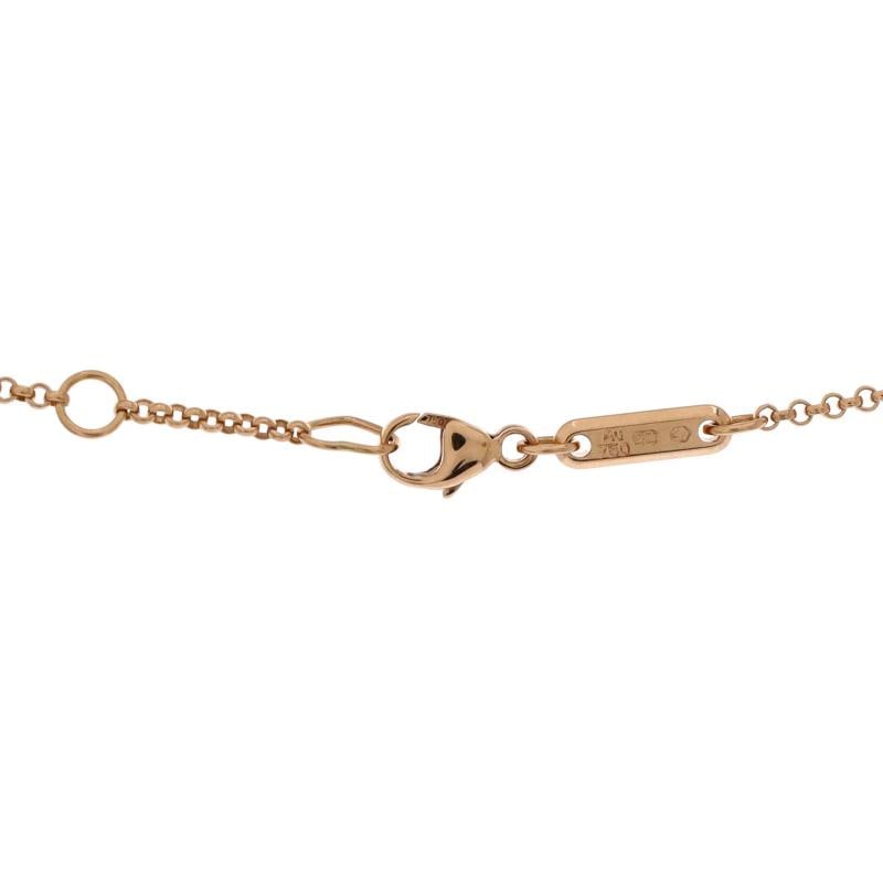 Chopard Happy Hearts Pendant Necklace 18K Rose Gold with Onyx and 1 Floating - 3