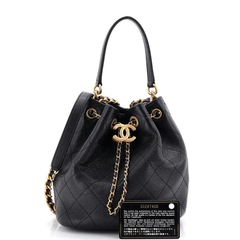 Chanel Fashion Therapy Drawstring Bucket Bag Quilted Caviar Small - 2