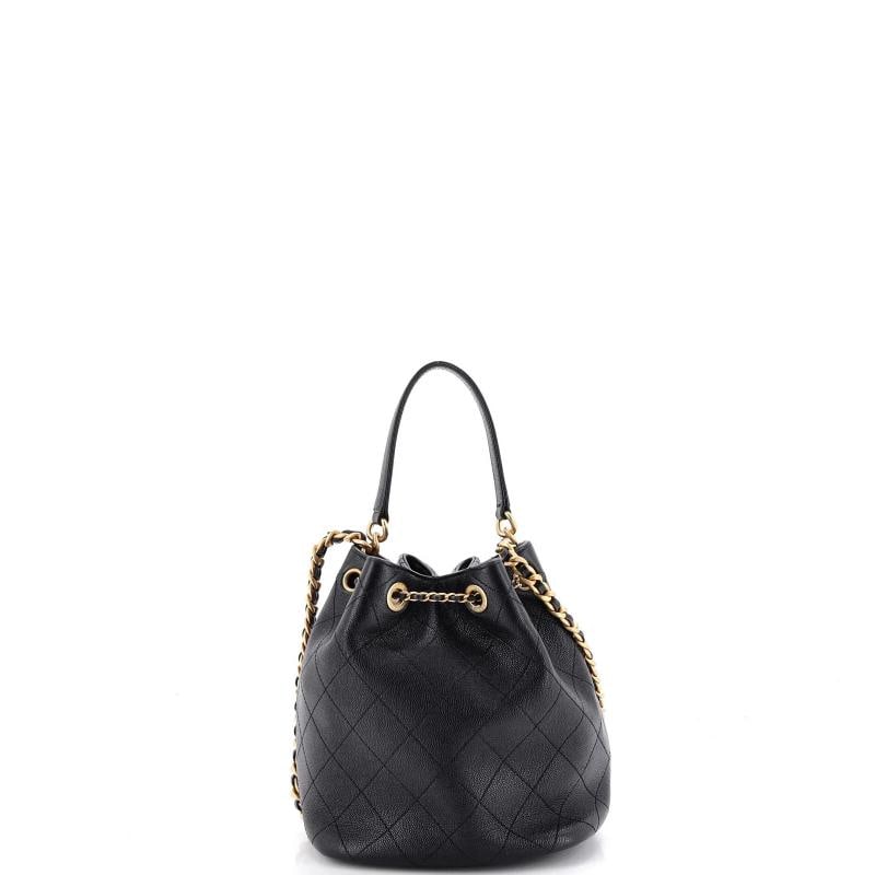 Chanel Fashion Therapy Drawstring Bucket Bag Quilted Caviar Small - 4