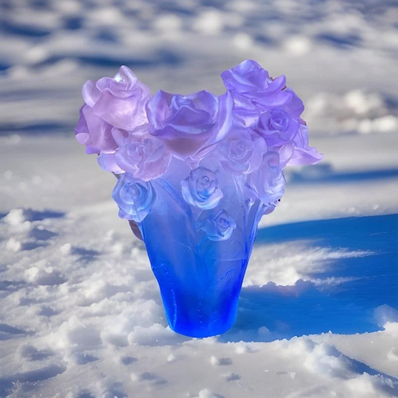 Nancy Daum Style Blue OmbrÃƒÂ© Vase H7Ã¢â‚¬Â? Hea - 4