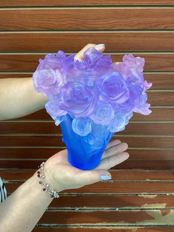 Nancy Daum Style Blue OmbrÃƒÂ© Vase H7Ã¢â‚¬Â? Hea - 7