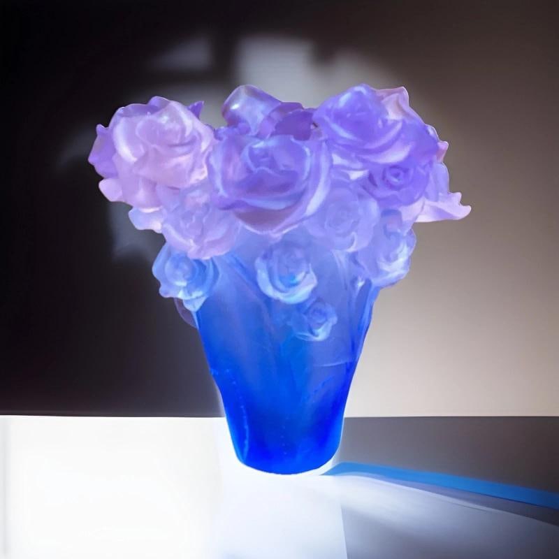 Nancy Daum Style Blue OmbrÃƒÂ© Vase H7Ã¢â‚¬Â? Hea - 8