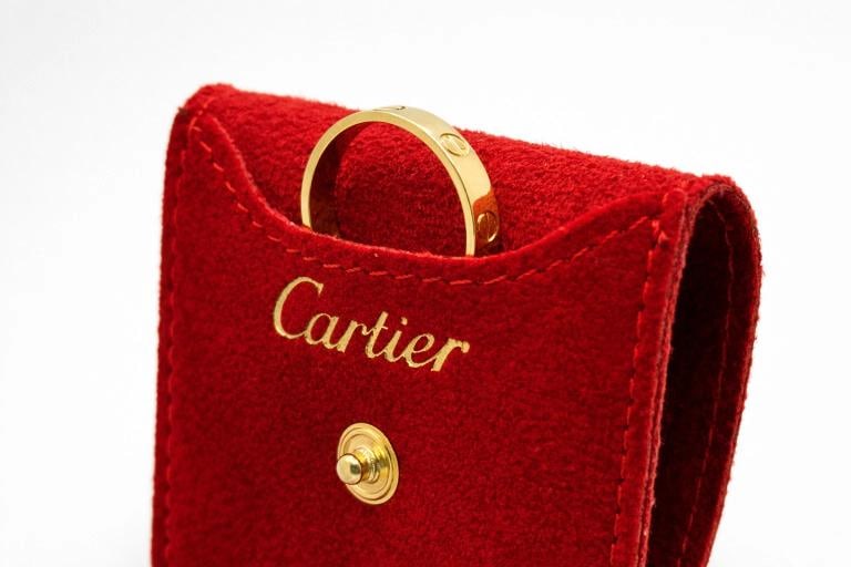 CARTIER Love Ring 18k Yellow Gold 3.6MM Size 8.5 / 59 - 3