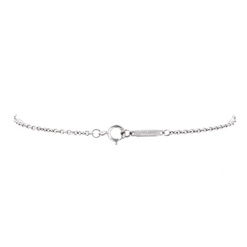 Tiffany & Co. Tag Chain Bracelet 18K White Gold and Diamonds - 2