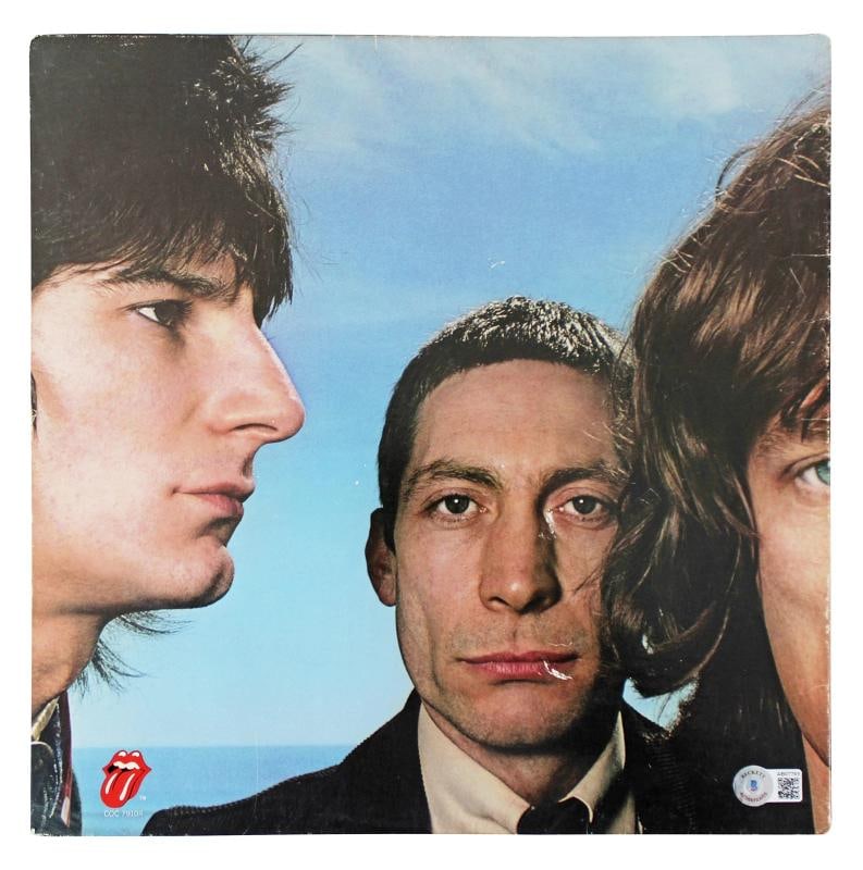 Rolling Stones (4) Jagger, Richards, Wood +1 Signed Album Cover BAS #AB07769 - 7