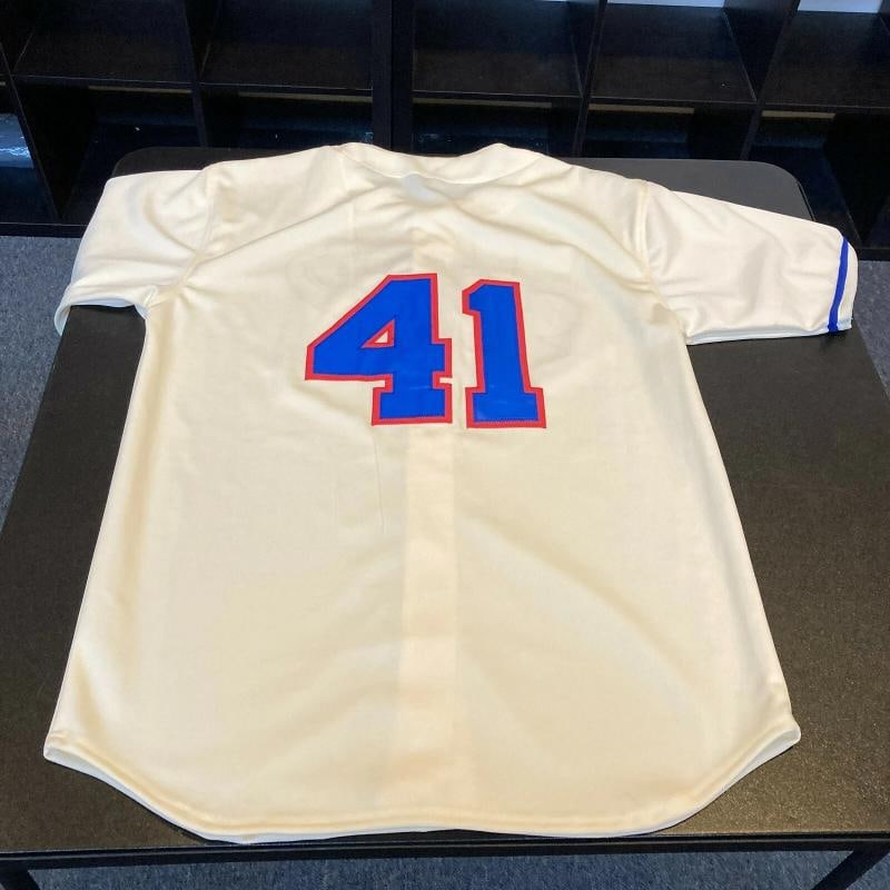 Tom Seaver Signed 1966 Jacksonville Suns Minor League Jersey PSA DNA MINT 9 - 4