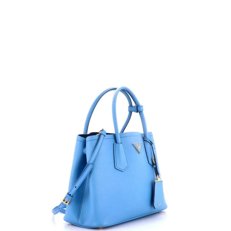 Prada Cuir Double Tote Saffiano Leather Small - 2