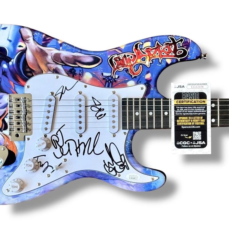 Limp Bizkit Signed Guitar Custom JSA COA Fred Durst Wes Borland Sam Rivers +2 - 2