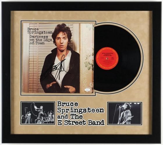 BRUCE SPRINGSTEEN Signed Vinyl Record JSA DARKNESS ON THE EDGE OF TOWN: Industry: Music,Signed: Yes,Autograph Authentication: James Spence (JSA),Object Type: Record,Original/Reproduction: Original,Country of Origin: United States