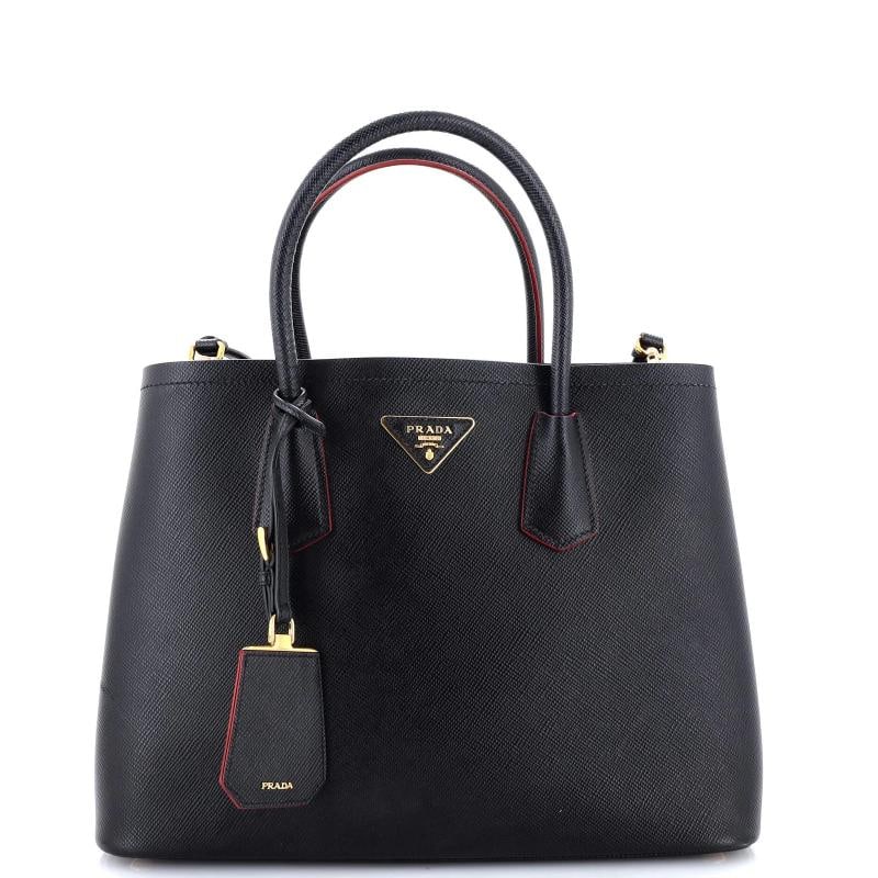 Prada Cuir Double Tote Saffiano Leather Medium (1 of 5)