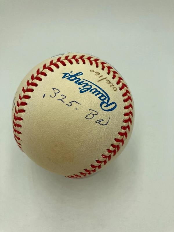 Joe Dimaggio Signed Heavily Inscribed STAT Baseball JSA COA - 5