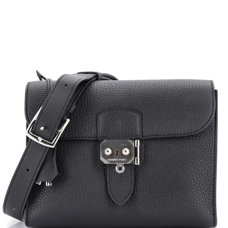 Hermes Sac a Depeches Messenger Bag Togo 21: Condition: Pre-owned - Excellent,Brand: Hermes,Exterior Material: Leather,Style: Cross Body Bags,Exterior Color: Gray,Department: Women,Size: 21,Accessories: Dust Bag, Keys, Clochette Condition: