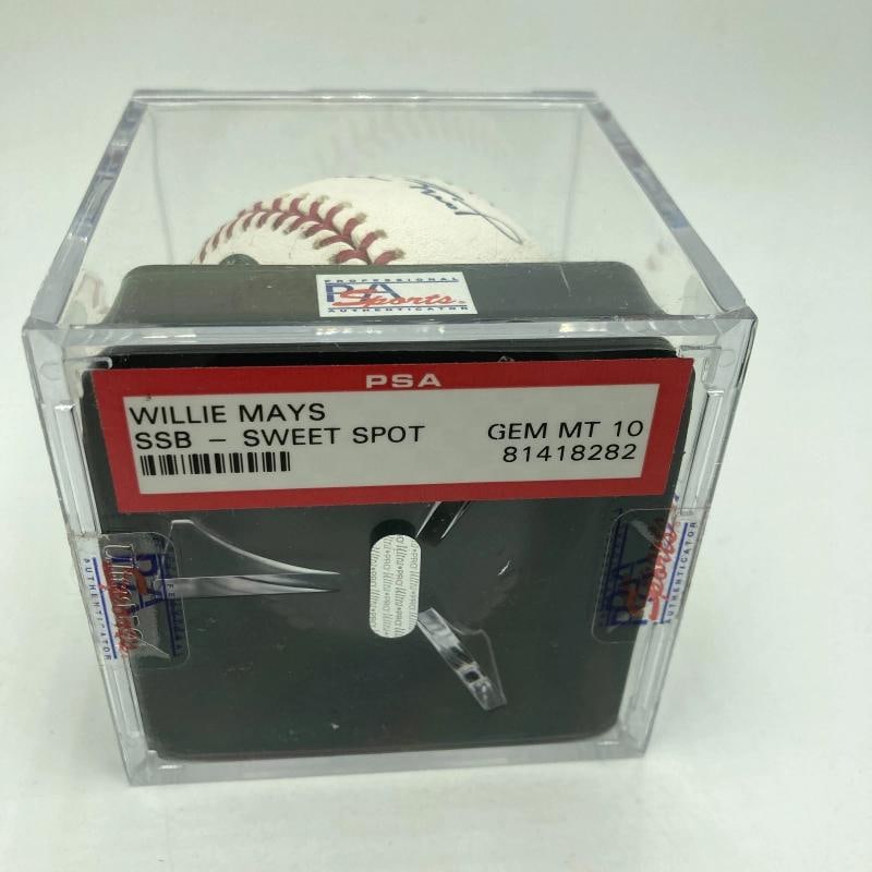 Willie Mays Signed Major League Baseball PSA DNA Graded 10 GEM MINT - 3
