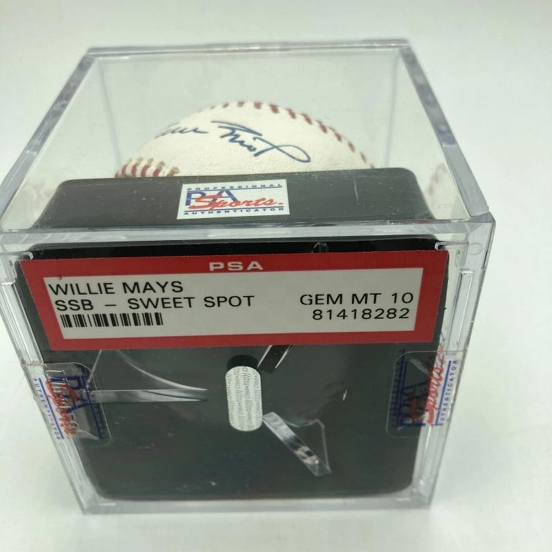 Willie Mays Signed Major League Baseball PSA DNA Graded 10 GEM MINT - 5